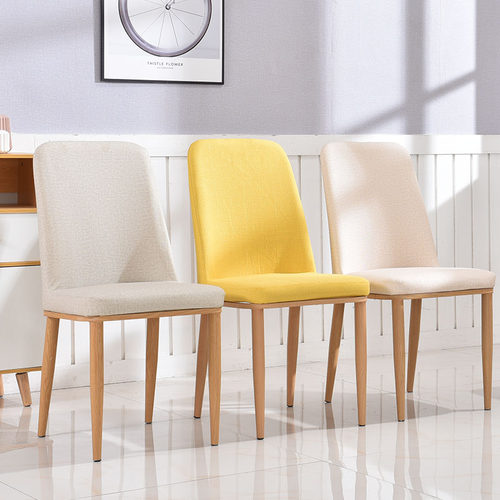 加厚皮革软包北欧风餐椅