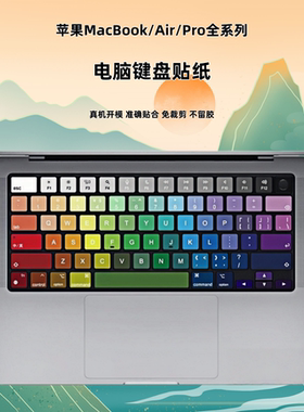 适用于苹果MacBook键盘贴纸Pro 14.2寸A2992 A2918 A2779笔记本