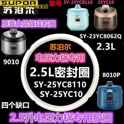 2.5L升电压力锅密封圈SY-25YC9010 25YC8010P配件2.3L硅胶