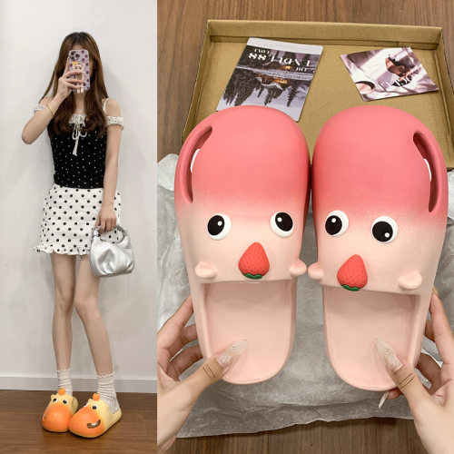 可爱小水豚EVA踩屎感女士凉拖