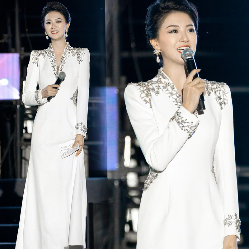 高端优雅长袖婚纱礼服高级感小众
