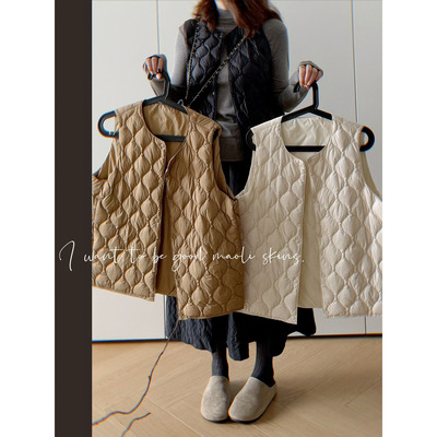 毛丽小四郎【轻薄款】安心绒90白鸭绒内搭叠穿马甲外套女秋冬