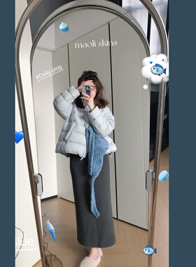 毛丽小四郎【面包羽绒】经典简约百搭宽松减龄外套女轻薄保暖冬