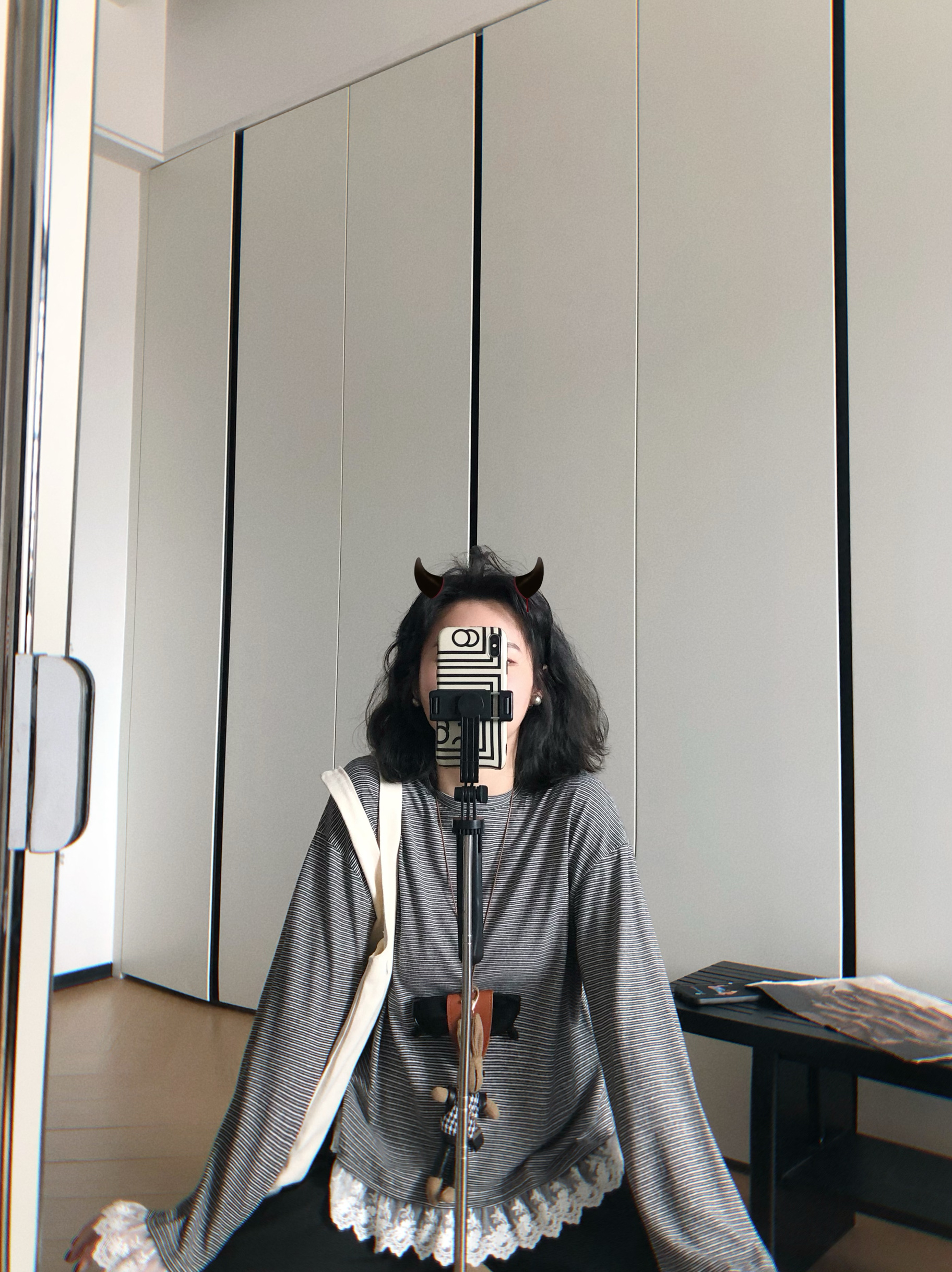 毛丽小四郎【韩系蕾丝拼T恤】森系长袖T恤女春夏