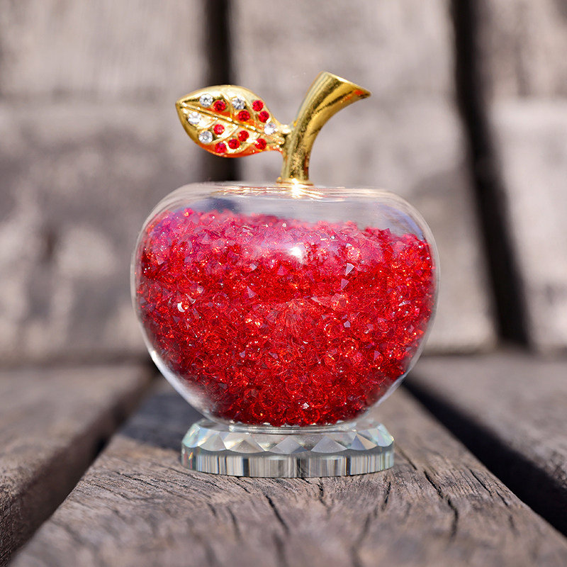 情人节礼物平安夜平安果精致创意水晶钻石苹果男送女朋友儿童闺蜜
