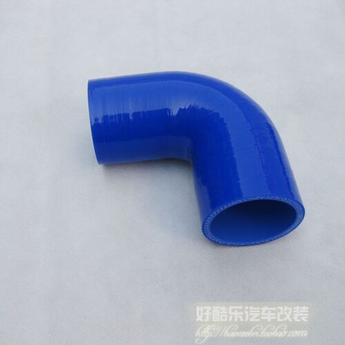 90度102mm车改装中冷器进气管矽胶弯头涡轮增压器管夹线硅胶软管