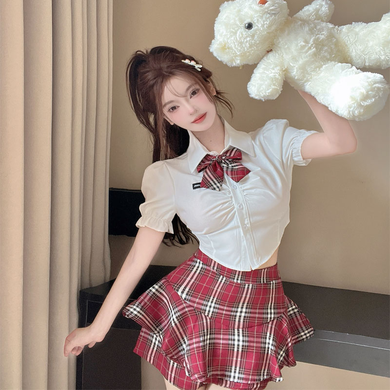 甜辣少女学院风jk制服套装