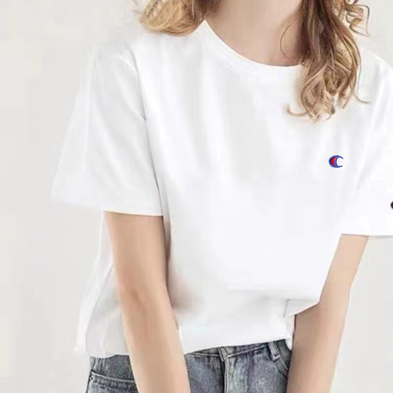 奥特莱斯250克重磅刺绣纯棉短袖