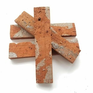 老红砖皮片仿古外墙劈开切片 旧红砖皮切割砖片文化砖石101