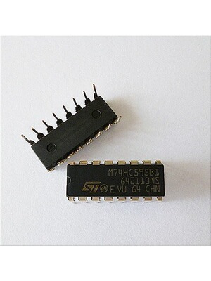 M74HC595B1 DIP-16 8位串行输入/并行输出寄存器 现货可直拍ZJ