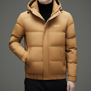 休闲时尚 加厚羽绒服男士 保暖防寒鸭绒外套男 保罗2025冬季 奥莱正品
