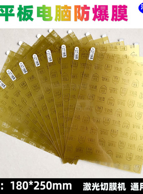 ipad平板电脑高清防爆膜12寸 A4大张激光机切割磨砂紫光抗蓝光膜