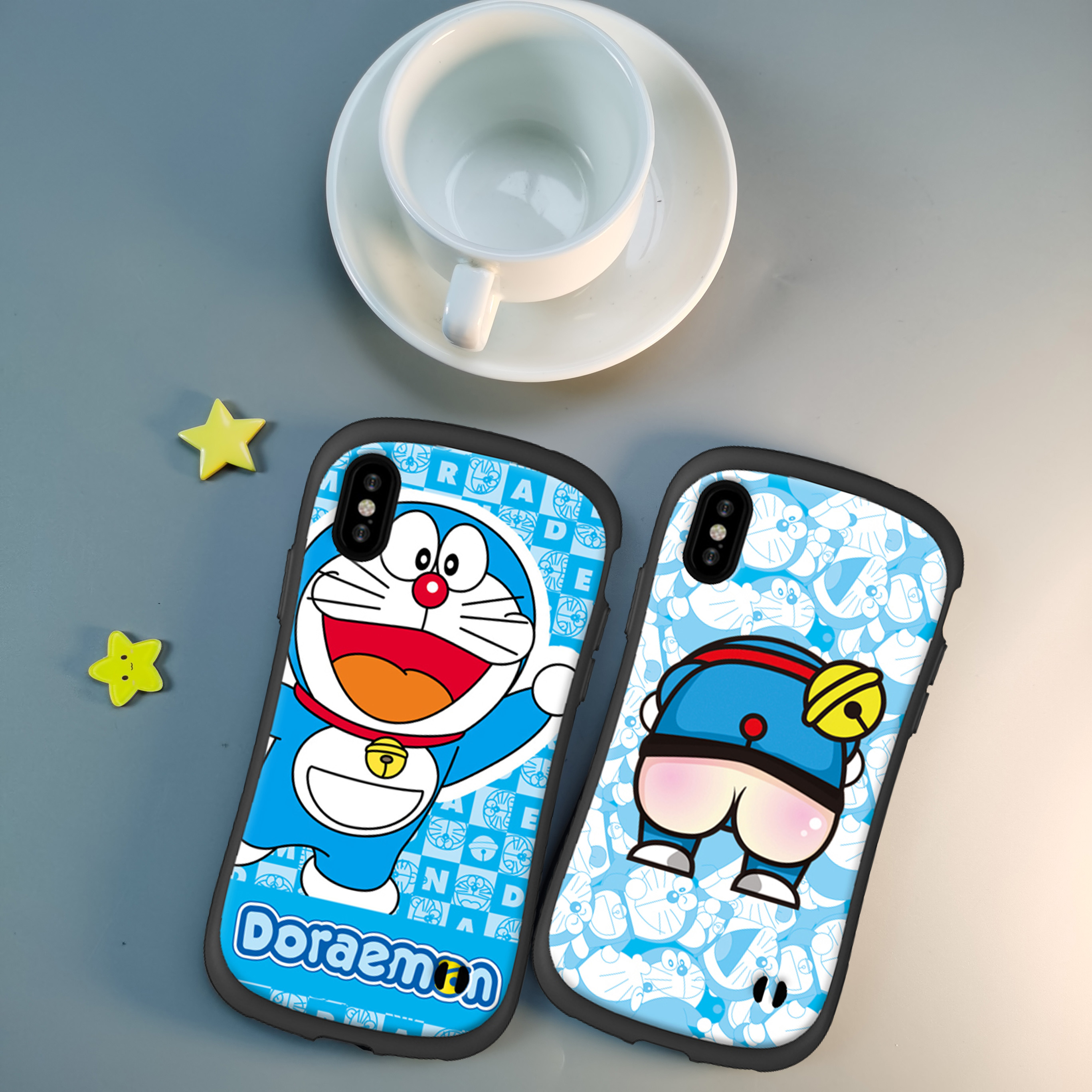 适用苹果XSMAX手机壳SE3卡通XR防摔X简约8P硅胶可爱6PLUS全包6小蛮腰个性创意新款恶搞叮当散热透气磨砂防滑S