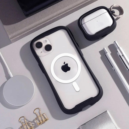 适用苹果15Pro手机壳新款磁吸iPhone15防摔简约14ProMax透明个性Magsafe无线充电保护高级感女硅胶散热全包男