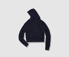 MADEINAM 康赛妮LUNA2/48支羊绒_华夫格连帽针织开衫/直筒裤套装