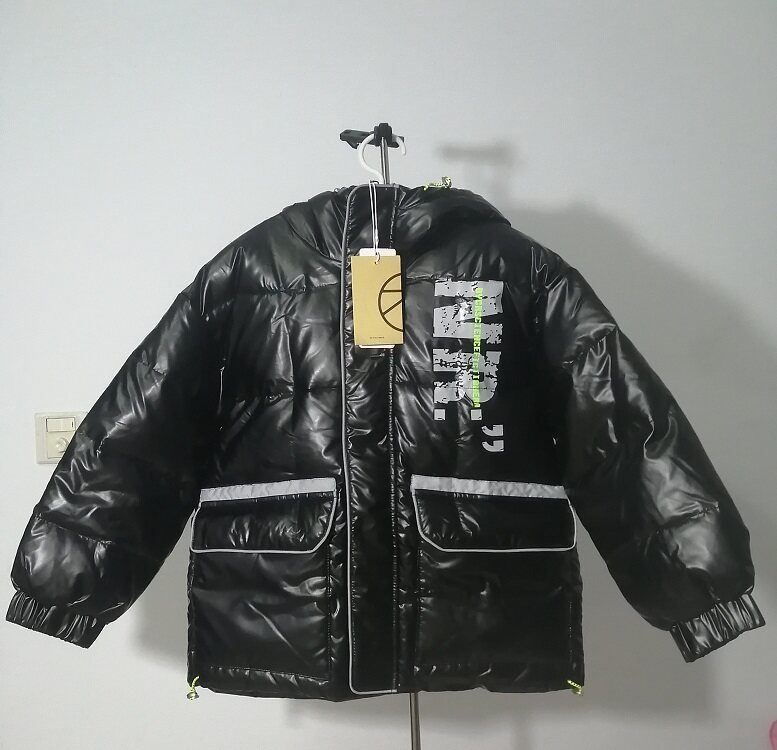 布YCR品牌折扣牌童装中大童男童加棉连帽外套青少年儿童冬季棉服