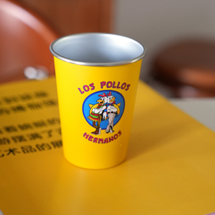 绝命律师毒师周边|炸鸡兄弟随手杯|不锈钢直饮杯