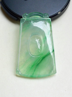 如意坊 缅甸天然A货翡翠冰种起光阳绿福至心灵挂牌送证260325af