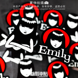 Emily 贴花 A款 汽车反光贴旅行箱反光贴 贴纸 潮牌 魅影车贴