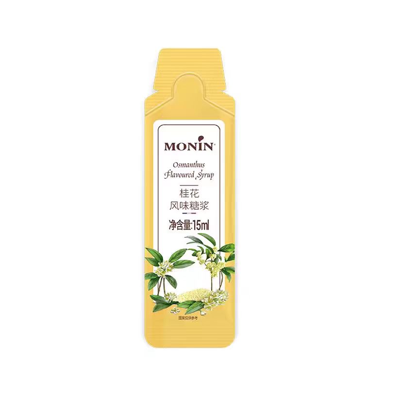莫林MONIN桂花风味液体糖浆奶茶咖啡伴侣咖啡调味 15ml*12支