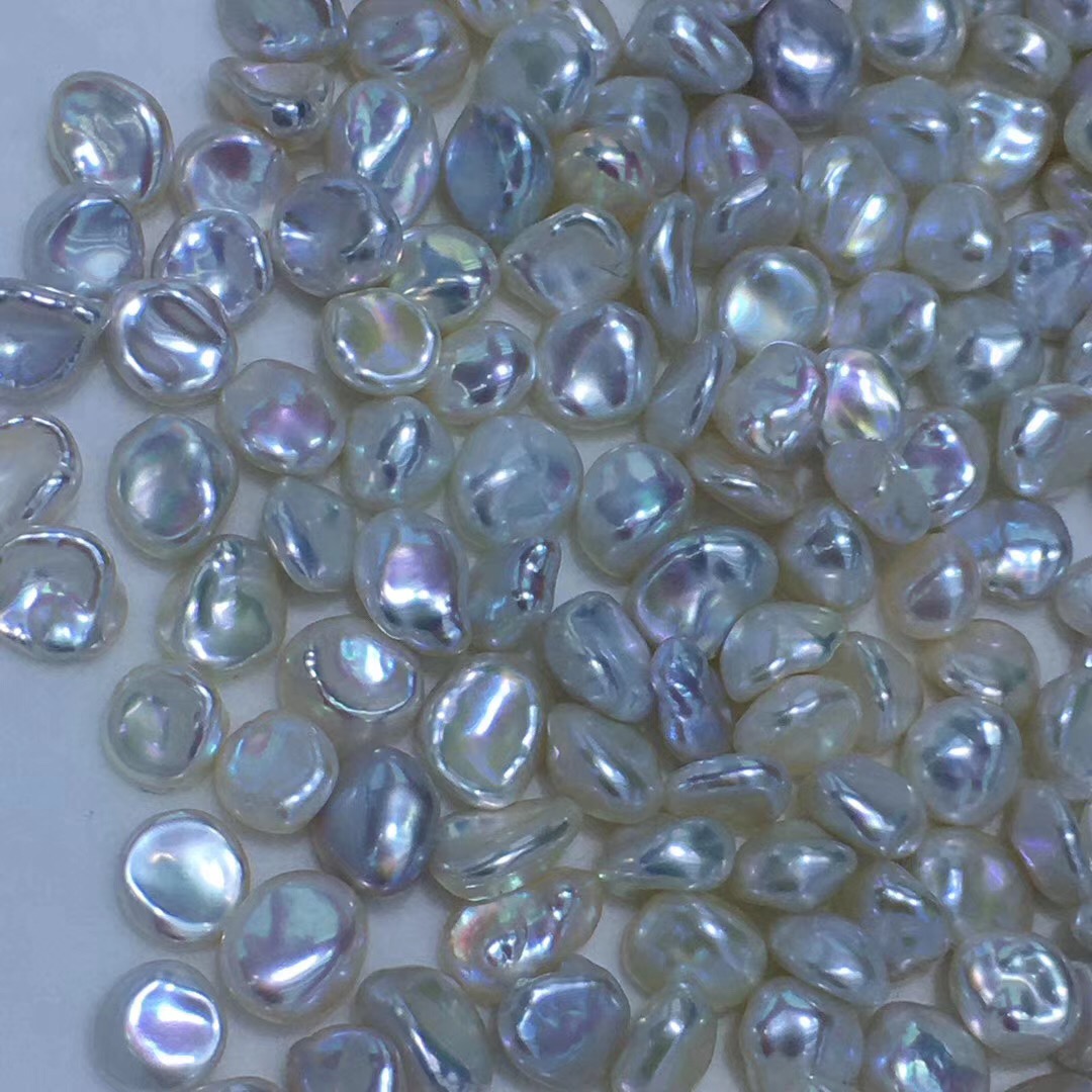 diy无核自制多款耳钉戒指白珍珠