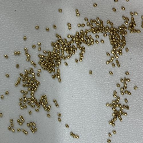 18k金芝麻珠手工编制迷你珠