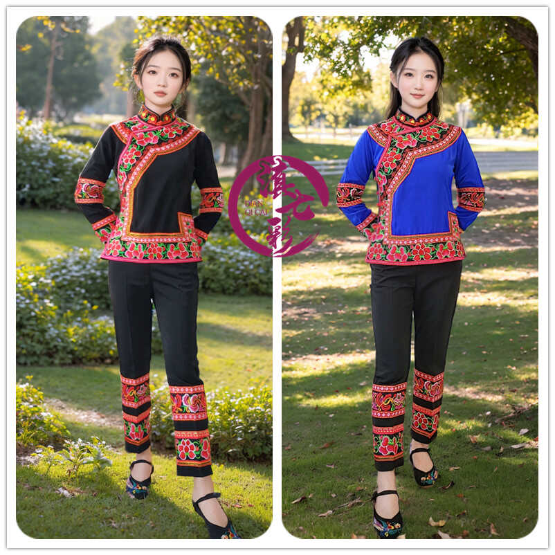 滇七彩2024蚕丝彝族女装峨山套装