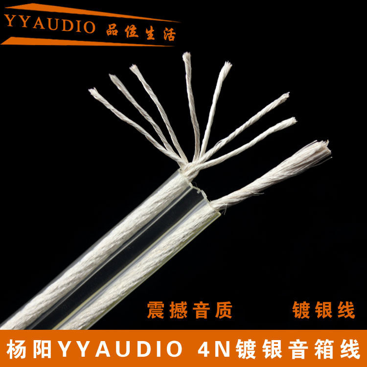 杨阳纯铜镀银发烧音箱线喇叭线散线专业hifi喇叭音频散线2.5平方