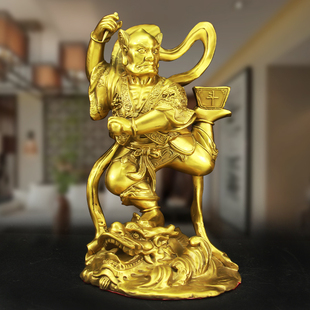 铜魁星点斗独占熬头摆件魁星踢斗办公室书房家居桌面装饰品摆设纯