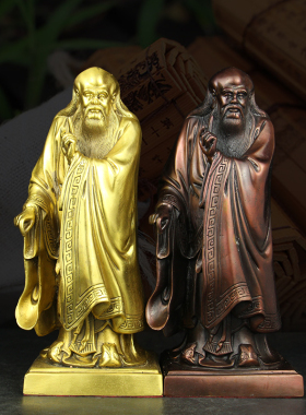 铜老子摆件老子像家居书房装饰工艺品人物铜像纯