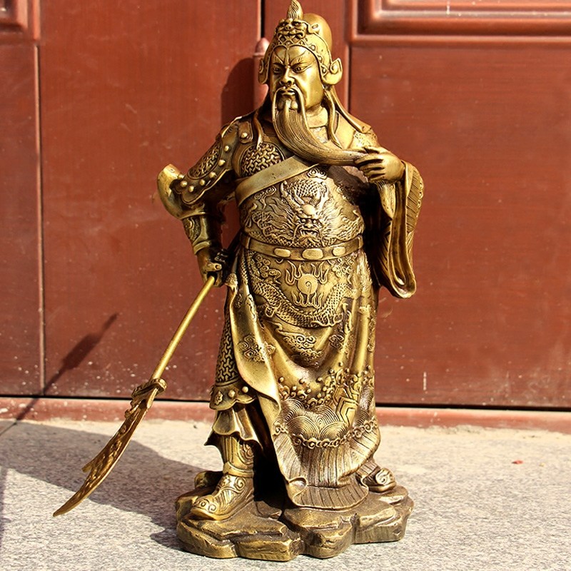 关羽开业工艺供奉财神爷纯黄铜
