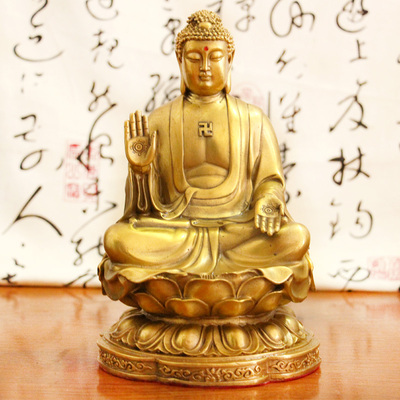 黄铜大日如来摆件天坛佛像工艺品