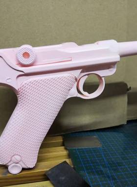 反吹影视表演道具幸存模型sts食铁教具鲁格拼装模型luger白色