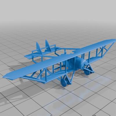 1/72 /144 /48 1/64 Caudron G3 直升机飞机模型3D打印