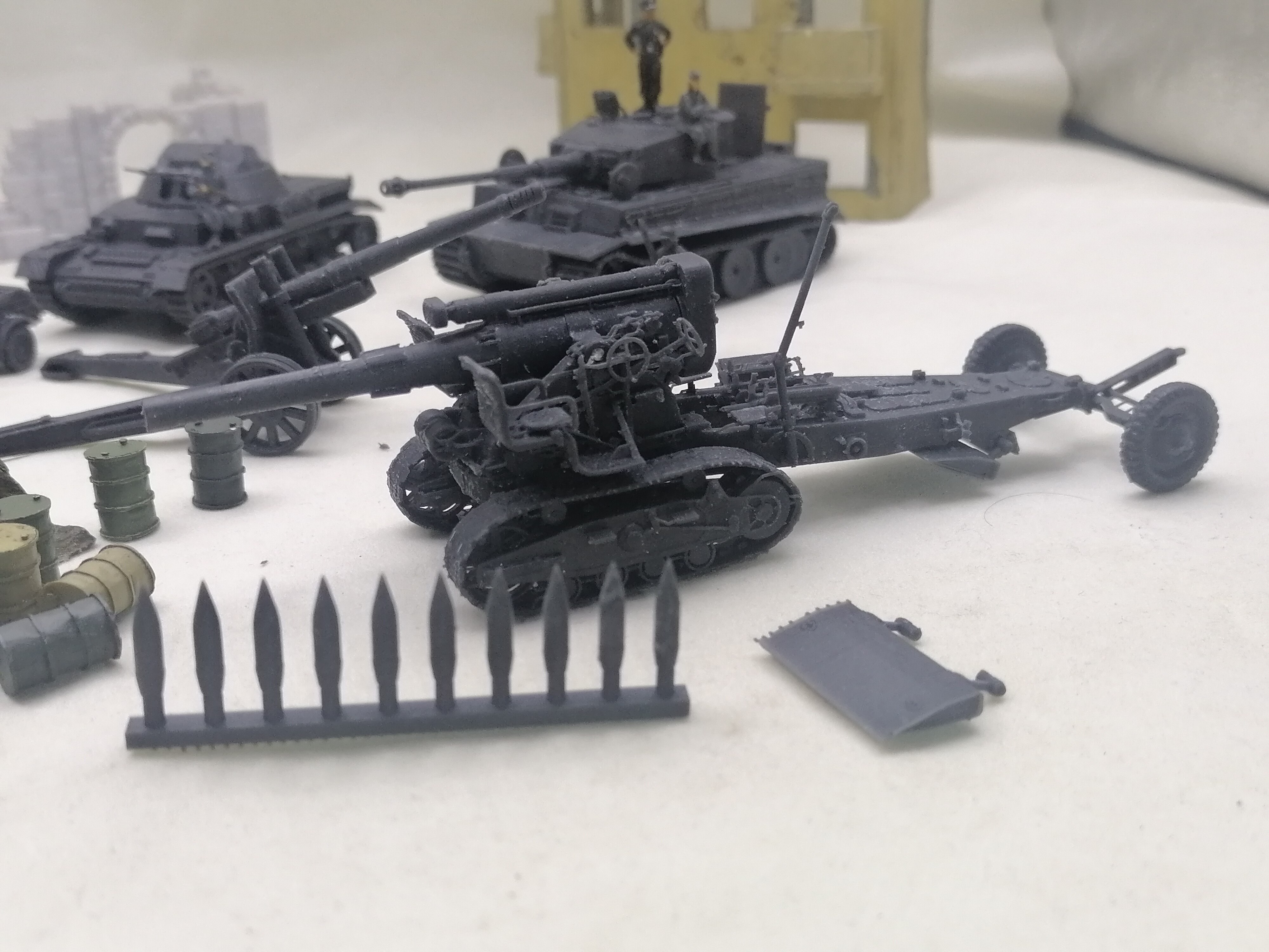 1/72 87 100 64 144 48 二战苏军b4榴弹炮 炮弹  3d打印 树脂