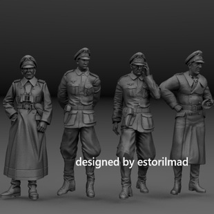 144 二战 树脂模型兵人 德国将军