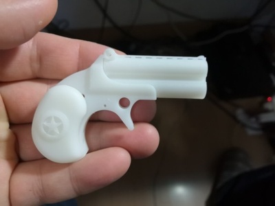 新版德林手枪3d打印模型