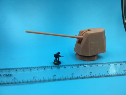 1/72 1/144 1/48 1/64  1/35 美国海军MK45 Mod4型 127mm舰炮模型