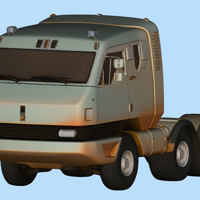 1976年卡玛兹概念车 3d打印 模型图纸 电子图纸 非实物模型
