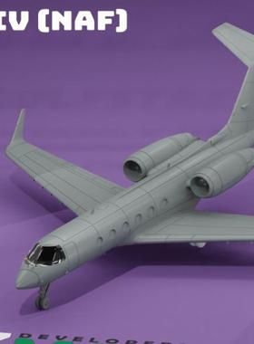 1/72 1/144 1/48 1/64 GULFSTREAM G-IV 飞机树脂模型3D打印