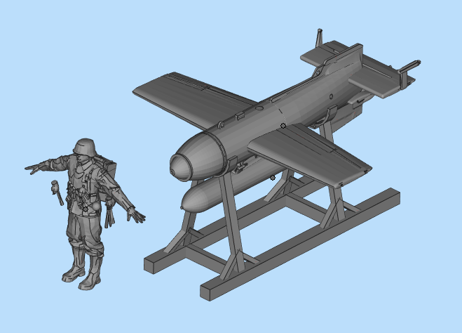 二战 德国 hs 293反舰导弹 1/72 1/35 1/48 1/100 1/87