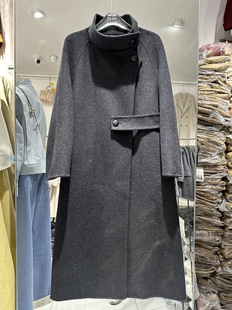 88892欧货双面羊绒大衣女2025秋冬新品时尚气质宽松立领长款外套