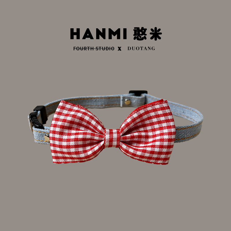 蝴蝶结猫咪项圈狗狗领结项链饰品装扮小宠物比熊泰迪布偶围巾围脖