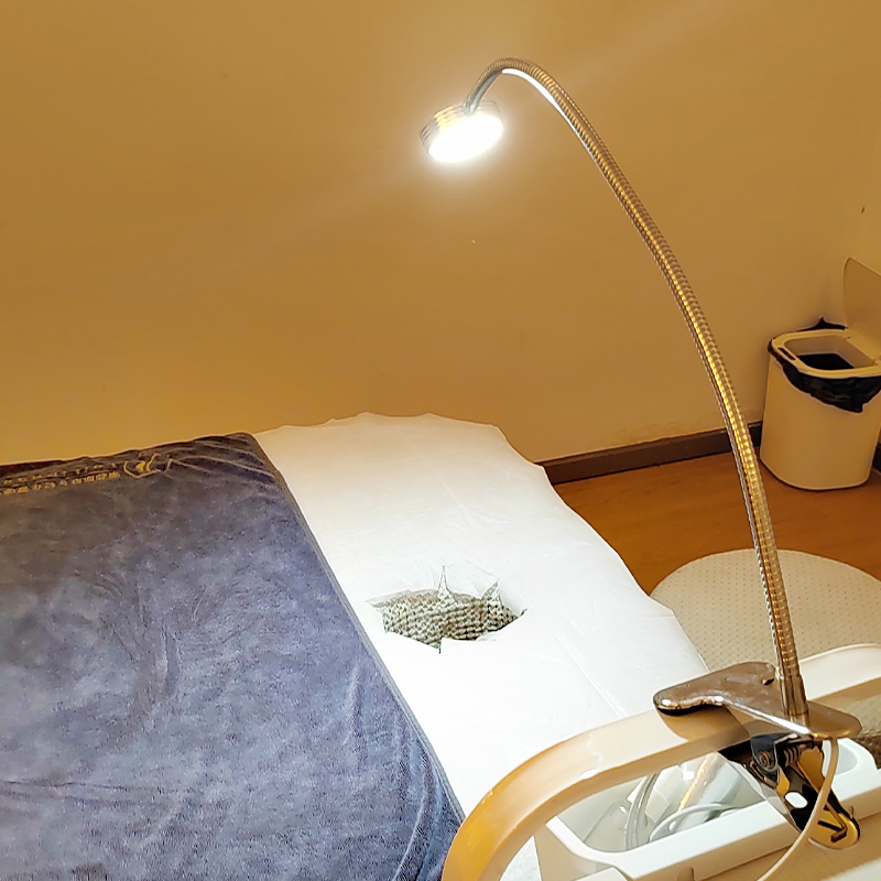 led超亮大功率白光插电式可调亮度长臂夹式护眼美甲美睫纹绣台灯