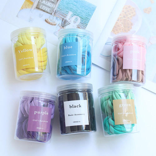 少女无接缝发绳韩国高弹力糖果色