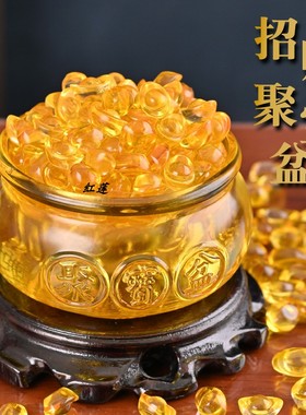 聚宝盆招财进宝开业乔迁摆件