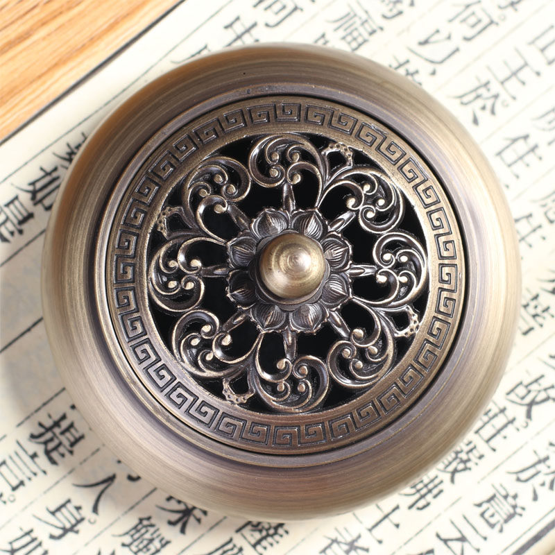 香炉家用室内供佛纯铜檀香炉复古仿古禅意摆件香薰炉沉香蚊熏香炉