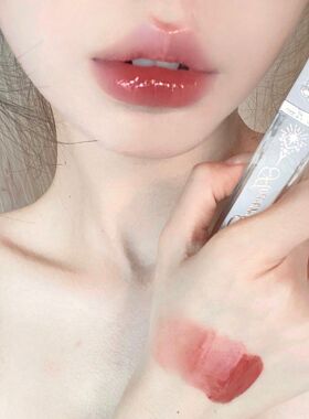 +7口红节年度榜一位花知晓独角兽镜面唇釉J07赤茶琥珀肉桂红茶冻5