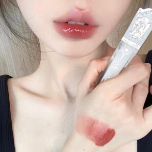 +7口红节年度榜一位花知晓独角兽镜面唇釉J07赤茶琥珀肉桂红茶冻5