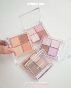 韩国COLORGRAM:TALK四色眼影珠光哑光少女生机ins爆款女idol同款